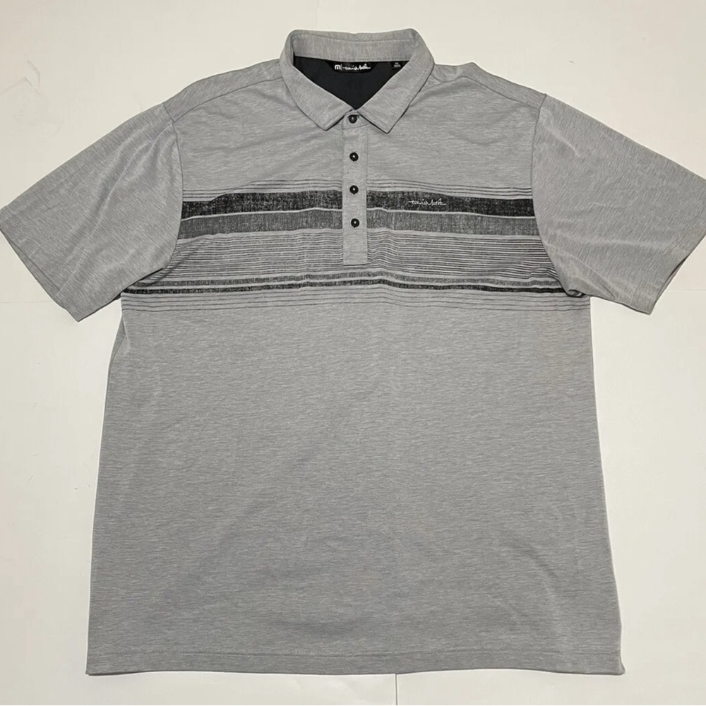 Travis Mathew gray golf polo XXL